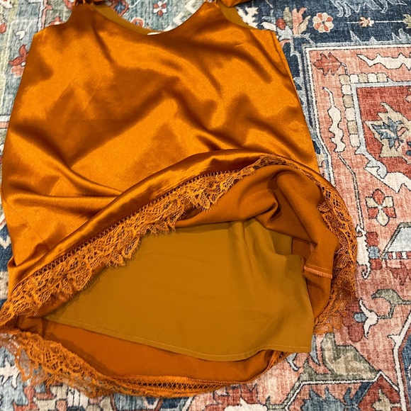 Heartloom Orange Silk Dress - Picture 6 of 6